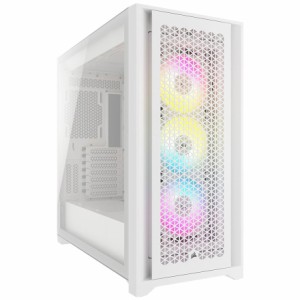 CORSAIR（コルセア） CC-9011243-WW ミドルタワー型PCケース iCUE 5000D RGB Airflow True White[CC9011243WW] 返品種別B