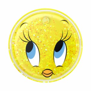 PopSockets 112760 スマホグリップ ワーナー ブラザース トゥイーティー 4Dラメ ポップグリップTidepool Tweety[112760] 返品種別A