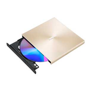 ASUS（エイスース） SDRW-08U9M-U/GOLD USB2.0 ポータブルDVDドライブ（ゴールド）[SDRW08U9MUGOLD] 返品種別A