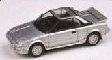 PARA64 1/64 トヨタ MR2 MK1 1985 シルバーメタリック ライトクローズ RHD【PA-65363】ミニカー  返品種別B