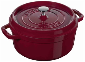 ストウブ 40502-292 【IH対応】　鋳物ホーロー鍋 20cm  (ボルドー)STAUB[40502292] 返品種別A