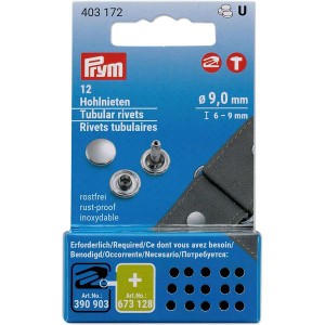 Prym PRM403172 カシメ金具 足長タイプ(ニッケル)[PRM403172] 返品種別B