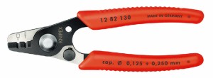 クニペックス 12 82 130 光ファイバー用ストリッパー 130mm (台紙付き)KNIPEX[1282130KNIPEX] 返品種別B