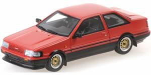 ミニチャンプス 1/43 トヨタ カローラ GT（AE86）1984 レッド【437166320】ミニカー  返品種別B