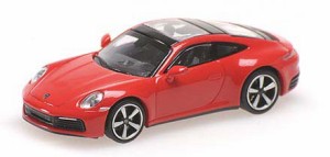 ミニチャンプス 1/87 ポルシェ 911 (992) カレラ 4S 2019 レッド【870068320】ミニカー  返品種別B