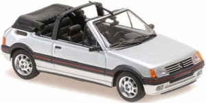 マキシチャンプス 1/43 プジョー 205 CTI カブリオレ 1990 シルバーメタリック【940112331】ミニカー  返品種別B