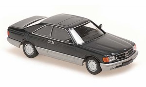 マキシチャンプス 1/43 メルセデス ベンツ 560 SEC (C126) 1986 ブラックメタリックC【940035121】ミニカー  返品種別B