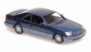 マキシチャンプス 1/43 メルセデス ベンツ 600SEC クーペ 1992 ブルーメタリック【940032600】ミニカー  返品種別B