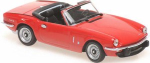 マキシチャンプス 1/43 トライアンフ スピットファイア MKIV 1972 レッド【940132530】ミニカー  返品種別B