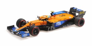 ミニチャンプス 1/18 マクラーレン F1 チーム MCL35M ランド・ノリス ロシアGP 2021 F1初ポールポジション【530213404】ミニカー  返品種