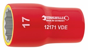 STAHLWILLE 12171VDE-17(スタビレ-) （3/8SQ）絶縁ソケット（17mm）スタビレー[12171VDE17スタビレ] 返品種別B