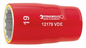 STAHLWILLE 12179VDE-17(スタビレ-) （1/2SQ）絶縁ソケット　（17mm）スタビレー[12179VDE17スタビレ] 返品種別B