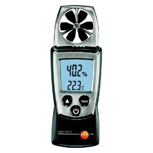 テストー TESTO4102 ポケットラインベーン式風速計　温湿度計付[TESTO4102] 返品種別B