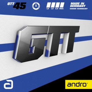 andro（アンドロ） AND-112277-RD-1.6 卓球ラバー GTT 45（ジーティーティー45）テンション系裏ソフト（レッド・サイズ：1.6mm）andro[AN