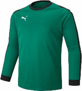 プーマ ジュニア LIGA GKシャツ パッド付（ペッパーグリーン/プーマホワイト・サイズ：150） PUMA PJ-729966-02-150返品種別A