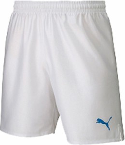 プーマ ジュニア LIGA ゲームパンツ（プーマホワイト/エレクトリックブルー・サイズ：160） PUMA PJ-729970-10-160返品種別A