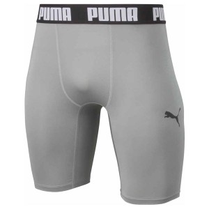 プーマ PAJ-656333-13-S メンズ コンプレッション ショートタイツ（シルバー・サイズ：S）PUMA[PAJ65633313S] 返品種別A