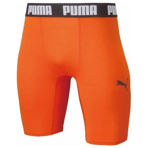 プーマ PAJ-656333-08-S メンズ コンプレッション ショートタイツ（ゴールデンポピー・サイズ：S）PUMA[PAJ65633308S] 返品種別A