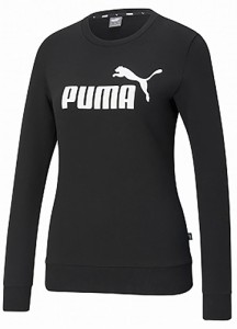 プーマ PJ-588707-01-M ESS ロゴ クルースウェット（プーマブラック・サイズ：M）PUMA[PJ58870701M] 返品種別A