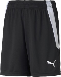 プーマ ジュニア TEAMLIGA ゲームパンツ（プーマブラック/プーマホワイト・サイズ：120） PUMA PJ-705145-03-120返品種別A