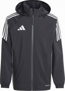 アディダス AJ-HAR66-IJ7390-M レインジャケット（ブラック×ホワイト・サイズ：M）adidas TIRO 24[AJHAR66IJ7390M] 返品種別A