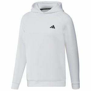 アディダス エンボスプリント ダンボールニット 長袖フーディー（ホワイト・サイズ：J/L） adidas MKR97-HY0969-L返品種別A