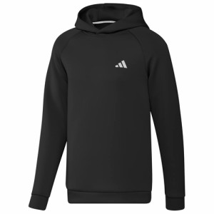 アディダス エンボスプリント ダンボールニット 長袖フーディー（ブラック・サイズ：J/L） adidas MKR97-HY0971-L返品種別A