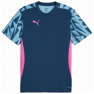 プーマ メンズ サッカー INDIVIDUAL ファイナル 半袖シャツ（Ocean Tropic-Bright Aqua・サイズ：XL） PUMA PJ-659361-56-XL返品種別A