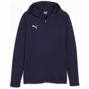 プーマ サッカー メンズ teamFINAL カジュアル フーデッド ジャケット（PUMA NAVY・サイズ：XL） PUMA PJ-659337-06-XL返品種別A