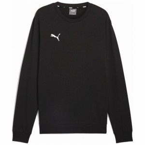 プーマ メンズ　サッカー teamGOAL カジュアル クルーネックスウェット（PUMA BLACK・サイズ：S） PUMA PJ-659332-03-S返品種別A