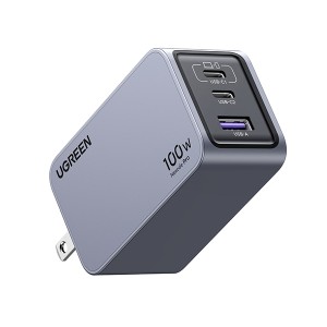 UGREEN（ユーグリーン） 25873 PD対応 Nexode Pro 急速充電器 100W 3ポート (USB-C×2ポート、USB-A×1ポート)[UGROT000010] 返品種別A