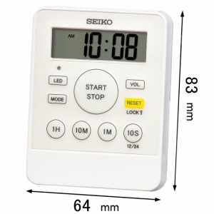 セイコータイムクリエーション 置き時計SEIKO ピピタイマー MT-718-W[MT718W] 返品種別A