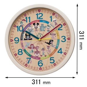 セイコータイムクリエーション 掛け時計セイコーディズニー知育掛時計 FW-812-C[FW812C] 返品種別A