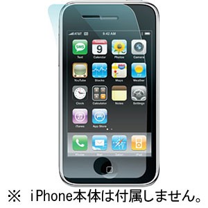 パワーサポート PPC-01 iPhone 3G/3GS用液晶保護フィルムクリスタルフィルムセット for iPhone 3G/iPhone 3G S[PPC01] 返品種別A