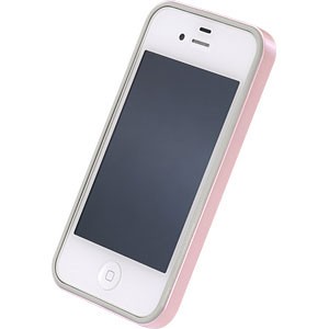 パワーサポート PHC-64 iPhone 4S/4用 フラットバンパーセット（パールピンク）[PHC64] 返品種別A