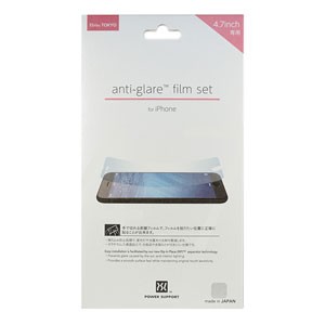 パワーサポート PYC-02 iPhone 6s/6用 アンチグレアフィルムセット（2枚入り）anti-glare set for iPhone6[PYC02] 返品種別A