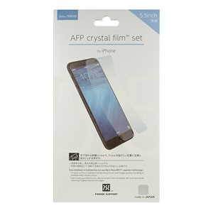 パワーサポート PYK-01 iPhone6 Plus用AFPクリスタルフィルムセット（2枚入り）AFP crystal film set for iPhone6 Plus[PYK01] 返品種別A