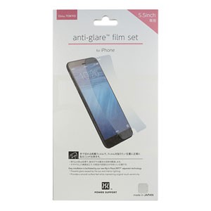 パワーサポート PYK-02 iPhone6 Plus用アンチグレアフィルムセット（2枚入り）anti-glare set for iPhone6 Plus[PYK02] 返品種別A