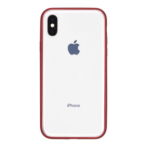 パワーサポート PGK-43 iPhone X用 ハイブリッドケース ショックプルーフ エアージャケット（Rubber Red）[PGK43] 返品種別A