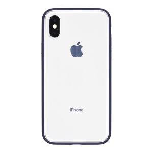 パワーサポート PGK-44 iPhone X用 ハイブリッドケース ショックプルーフ エアージャケット（Rubber Navy）[PGK44] 返品種別A