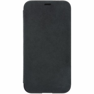 パワーサポート iPhone X用 ウルトラスエード フリップケース（アスファルト） Ultrasuede Flip Case for iPhone X PGK-90返品種別A