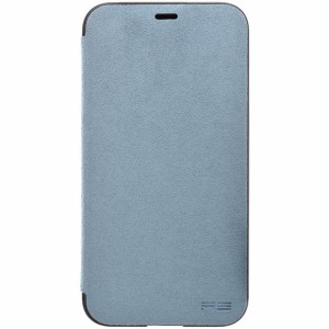 パワーサポート PGK-92 iPhone X用 ウルトラスエード フリップケース（スカイ）Ultrasuede Flip Case for iPhone X[PGK92] 返品種別A