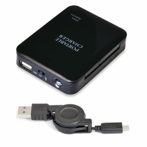 JTT USBDP3M-BK USB電池パック microUSB ケーブルセット (ブラック)[USBDP3MBK] 返品種別A