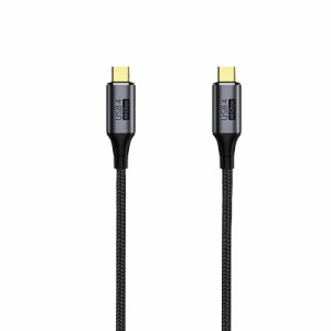 JTT Type C to Type C USB 4.0 PD急速充電＆高速データ転送対応ケーブル 0.3m Multifunctional Data Cable JTU4CC03-BK返品種別A