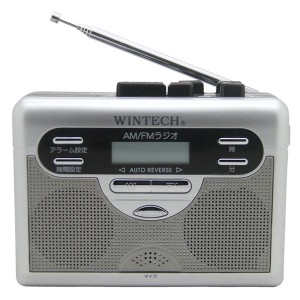WINTECH PCT-11R ラジオ付テープレコーダー[PCT11R] 返品種別A