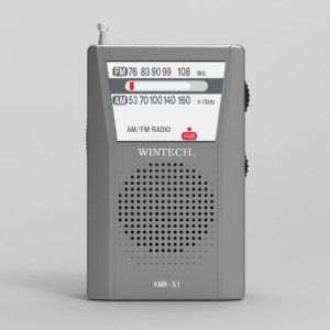 WINTECH KMR-51 AM/FMポケットラジオ[KMR51] 返品種別A