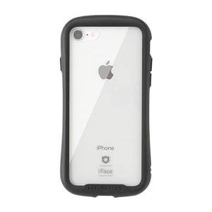 Hamee 41-907108 iPhone SE（第2/3世代）/8/7用 iFace REFLECTION 強化ガラスクリアケース（ブラック）[41907108] 返品種別A