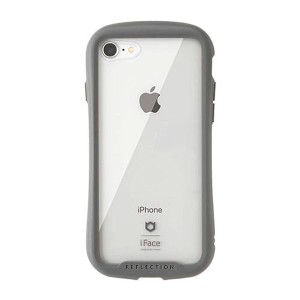 Hamee 41-907115 iPhone SE（第2世代）/8/7用 iFace REFLECTION 強化ガラスクリアケース（グレー）[41907115] 返品種別A