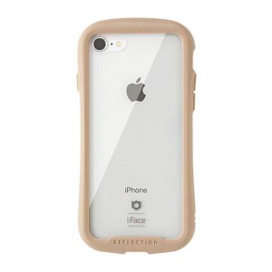 Hamee 41-907146 iPhone SE（第2世代）/8/7用 iFace REFLECTION 強化ガラスクリアケース（ベージュ）[41907146] 返品種別A