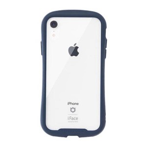 Hamee 41-907221 iPhone XR用 iFace REFLECTION 強化ガラスクリアケース（ネイビー）[41907221] 返品種別A